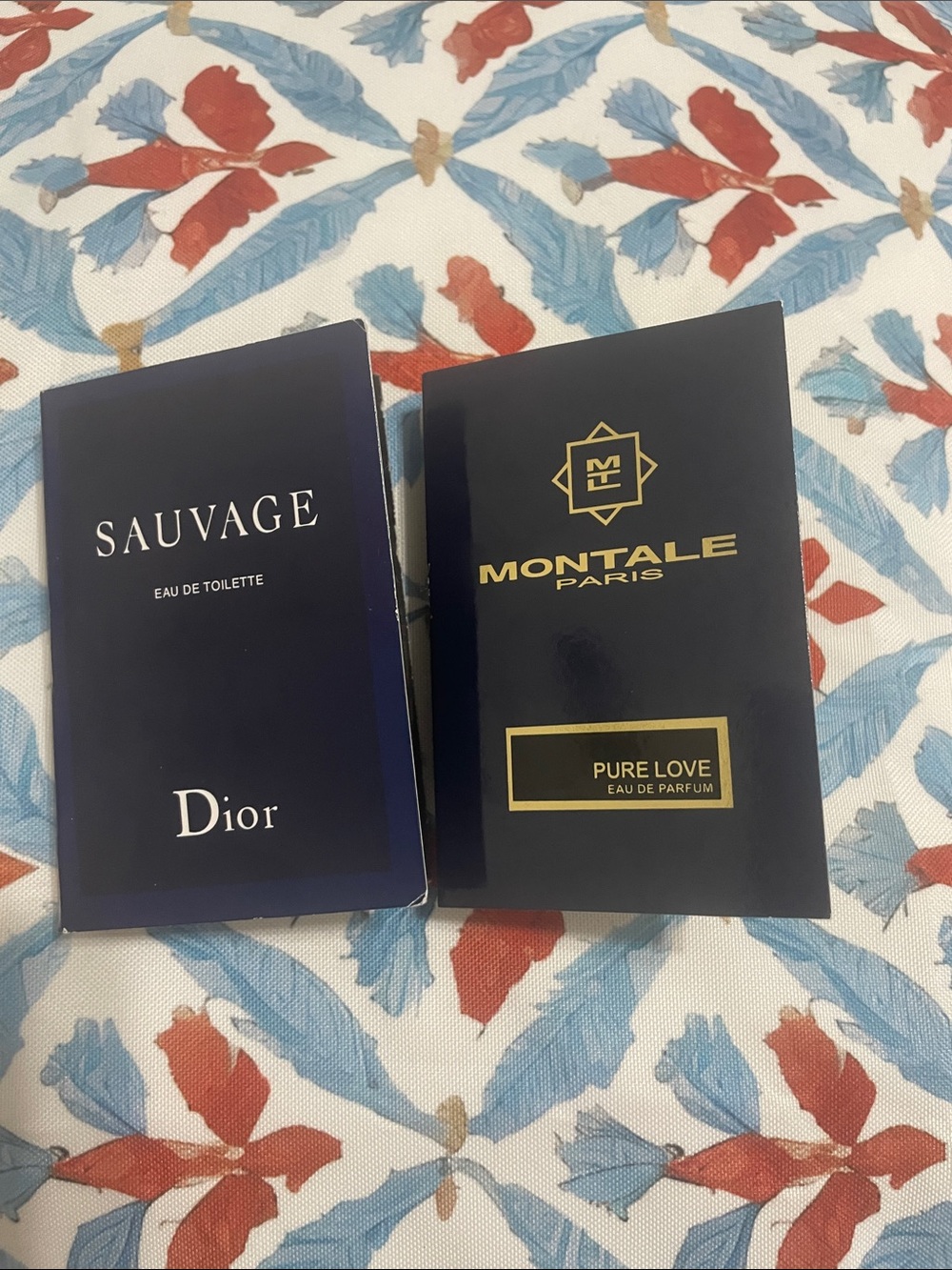 Dior Sauvage and Montale Pure Love 2 ml each
